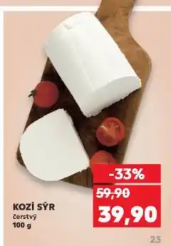 Kaufland Kozí sýr nabídka