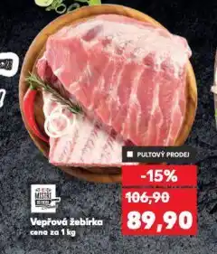 Kaufland Vepřová žebírka nabídka