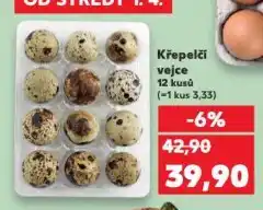 Kaufland Křepelčí vejce nabídka