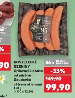 Kaufland Grilovací klobása od mistra nabídka