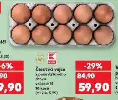 Kaufland Čerstvá vejce nabídka