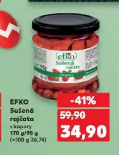 Kaufland Efko sušená rajčata nabídka