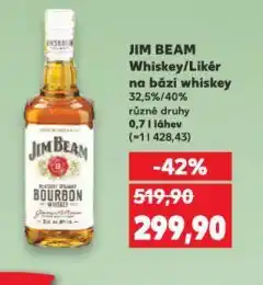Kaufland Jim beam likér na bázi whisky nabídka