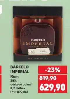 Kaufland Barcelo imperial rum nabídka