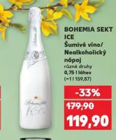 Kaufland Bohemia sekt ice nealkoholický nápoj nabídka