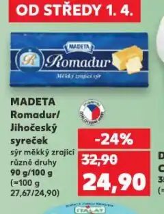 Kaufland Madeta romadur nabídka