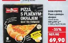 Kaufland Don peppe pizza s plněným okrajem nabídka