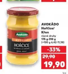 Kaufland Avokádo hořčice nabídka
