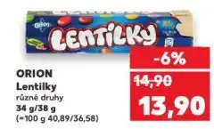 Kaufland Orion lentilky nabídka