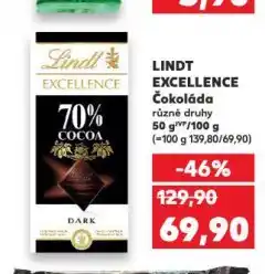 Kaufland Lindt excellence čokoláda nabídka