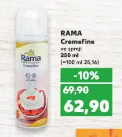 Kaufland Rama cremefine nabídka