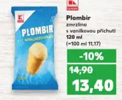 Kaufland Plombir zmrzlina nabídka