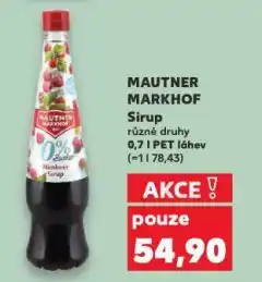 Kaufland Mautner markhof sirup nabídka
