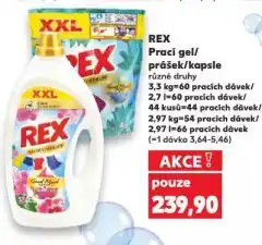 Kaufland Rex prací gel nabídka
