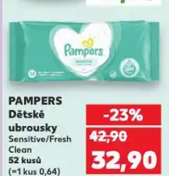 Kaufland Pampers dětské vlhčené ubrousky nabídka