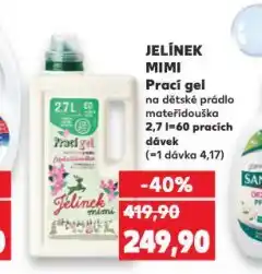 Kaufland Jelínek mimi prací gel nabídka