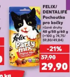 Kaufland Dentalife pochoutky pro kočky nabídka