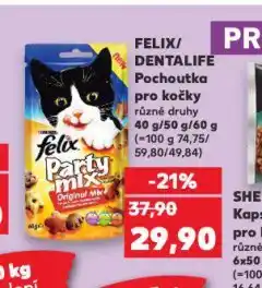 Kaufland Felix pochoutky pro kočky nabídka
