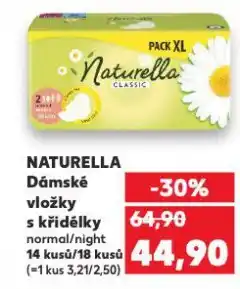 Kaufland Naturella dámské vložky nabídka