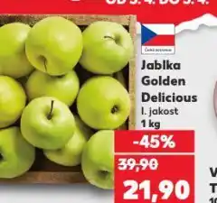 Kaufland Jablka golden delicious nabídka