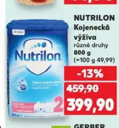 Kaufland Nutrilon kojenecká výživa nabídka