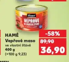Kaufland Hamé vepřové maso nabídka