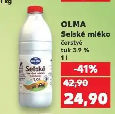 Kaufland Olma selské mléko nabídka