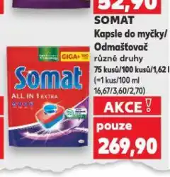 Kaufland Somat kapsle do myčky nabídka