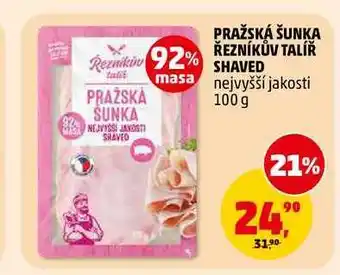 Penny Market PRAŽSKÁ ŠUNKA ŘEZNÍKŮV TALÍŘ nabídka