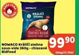 Brněnka Nowaco králičí stehna sous-vide - chlazené nabídka