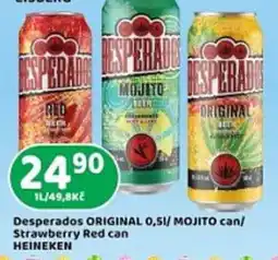 Brněnka Desperados original / mojito can/ strawberry red can heineken nabídka