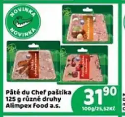 Brněnka Pâté du chef paštika různé druhy alimpex food a.s. nabídka