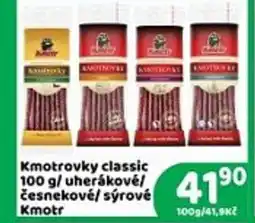 Brněnka Kmotrovky classic / uherákové/ česnekové/sýrové nabídka