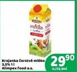 Brněnka Krajanka čerstvé mléko nabídka