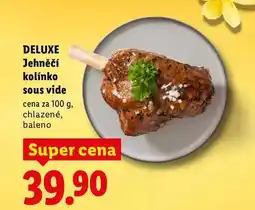 Lidl DELUXE Jehněčí kolínko sous vide, cena za nabídka