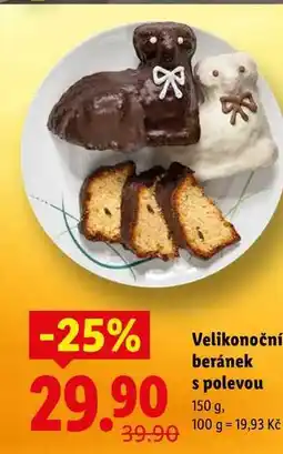 Lidl Velikonoční beránek s polevou nabídka