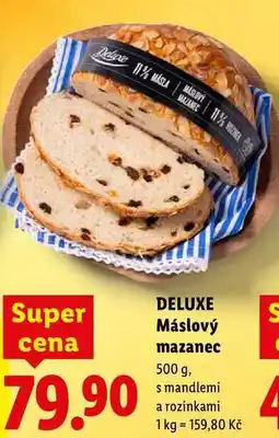 Lidl DELUXE Máslový mazanec nabídka