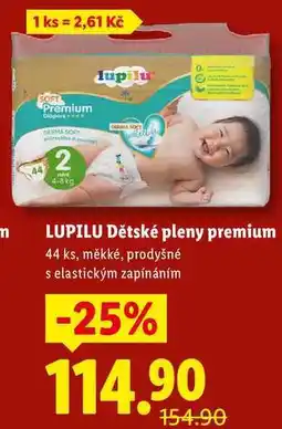 Lidl LUPILU Dětské pleny premium, 44 ks nabídka