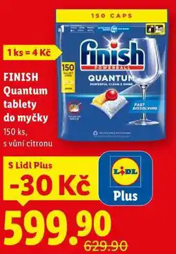 Lidl FINISH Quantum tablety do myčky, 150 ks nabídka