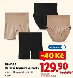 Lidl ESMARA Bezešvé tvarující kalhotky nabídka