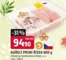 Trefa KUŘECÍ PRSNÍ ŘÍZEK 600 g chlazený nabídka