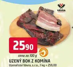 Trefa UZENÝ BOK Z KOMÍNA nabídka