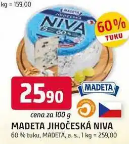 Trefa MADETA JIHOČESKÁ NIVA 60% tuku nabídka