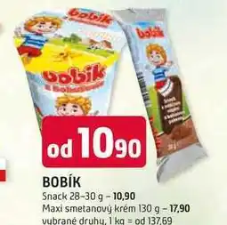 Trefa Bobík Maxi smetanový krém 130g, vybrané druhy nabídka