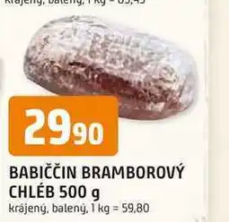 Trefa BABIČČIN BRAMBOROVÝ CHLÉB 500 g krájený, balený nabídka