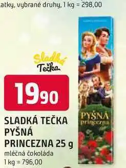 Trefa SLADKÁ TEČKA PYŠNÁ PRINCEZNA 25 g mléčná čokoláda nabídka