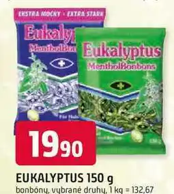 Trefa EUKALYPTUS 150 g bonbóny, vybrané druhy nabídka