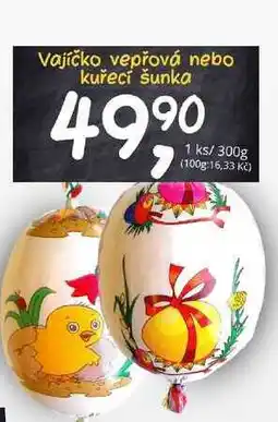 ZEMAN Vajíčko vepřová nebo kuřecí šunka, 1 ks nabídka