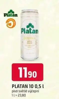 Trefa Platan 10 světlé výčepní pivo 0,5 l 0.5l plechovka nabídka