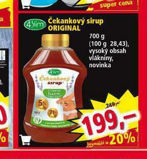 Norma Čekankový sirup original nabídka